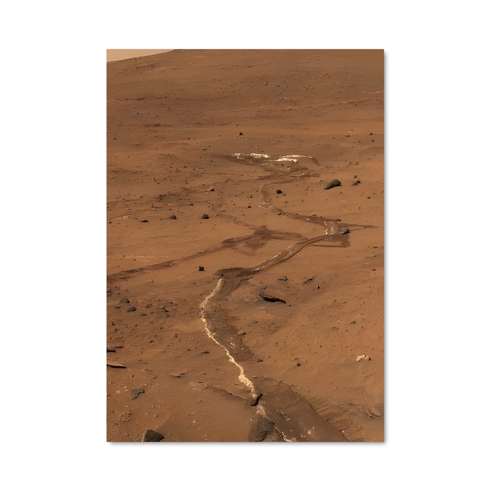 Poster Curiosity sur Mars